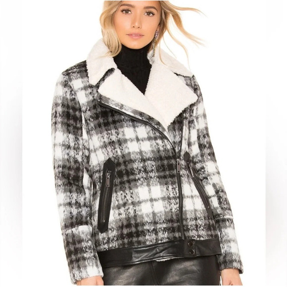 Revolve John & Jenn by Line Faux Fur/Sherpa Jacket - Picture 1 of 8